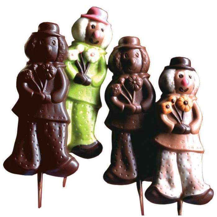 Clown Lollipop Chocolate Mold - Silicone Candy Making Mold for DIY Lollipops, Cake Decorating & Party Treats
