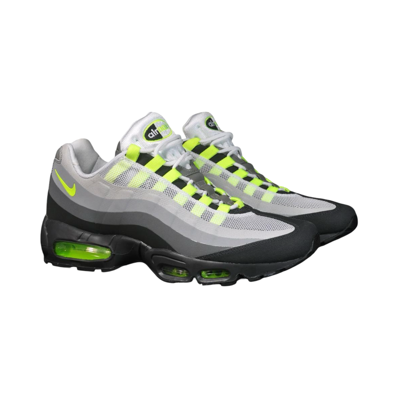 Nike Air Max 95 No Sew Neon Running Shoes - Lightweight Cushioned Sneakers for Men & Women - Perfect for Jogging, Gym Workouts & Casual Wear