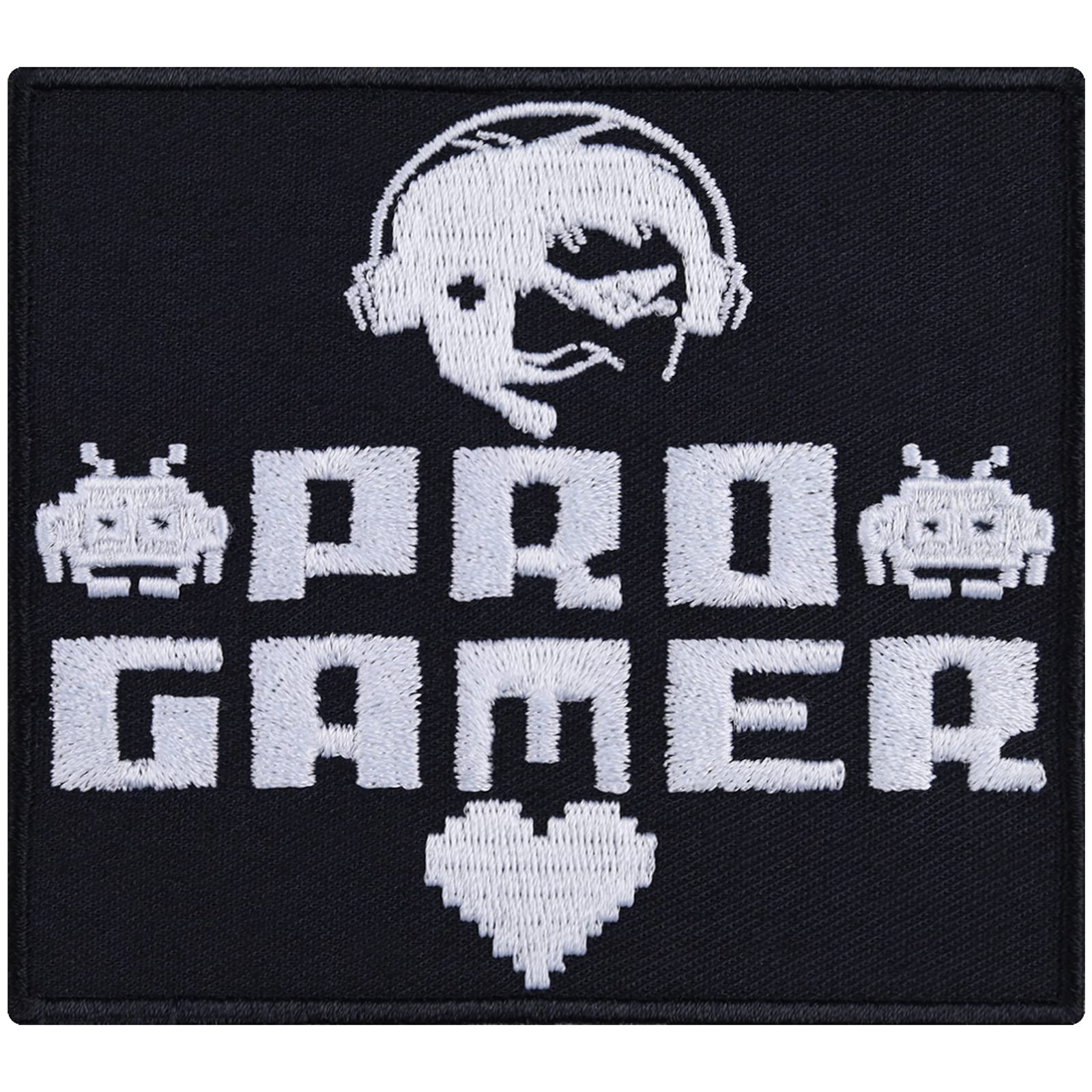 Funny Gaming Embroidered Iron-On Patches for PC & Mobile Gamers - Sew or Iron On Applique Badges for Shirts, Jeans & Mousepads (3.54x3.14 Inch) - Perfect for Gamer Gifts, Cosplay & Esports Merchandise