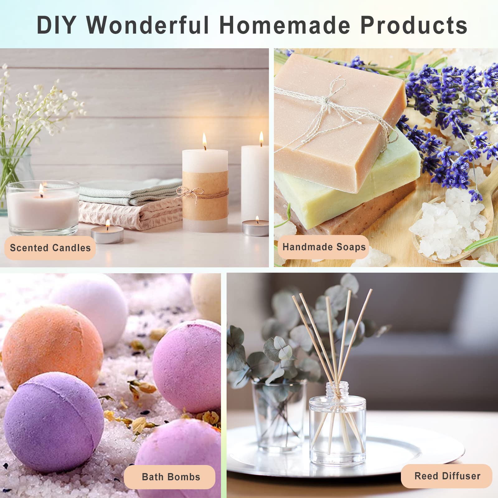 MAYJAM Top 20 Pure Essential Oil Set - Premium Grade Aromatherapy Oils for Diffusers, Candle Making, Skin & Hair Care | Relaxation, Spa, Massage & Home Fragrance