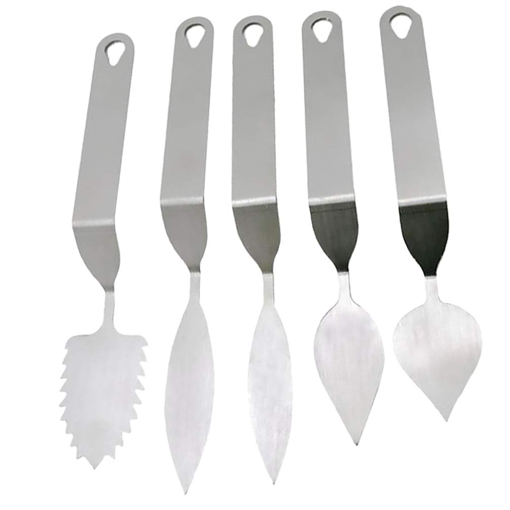 5-Piece Chocolate Molds Set - Leaf-Shaped Cutter, Chocolate Spatula & Cake Decorating Tools for Baking, Mousse, Fondant - Perfect for DIY Desserts & Home Baking Gifts