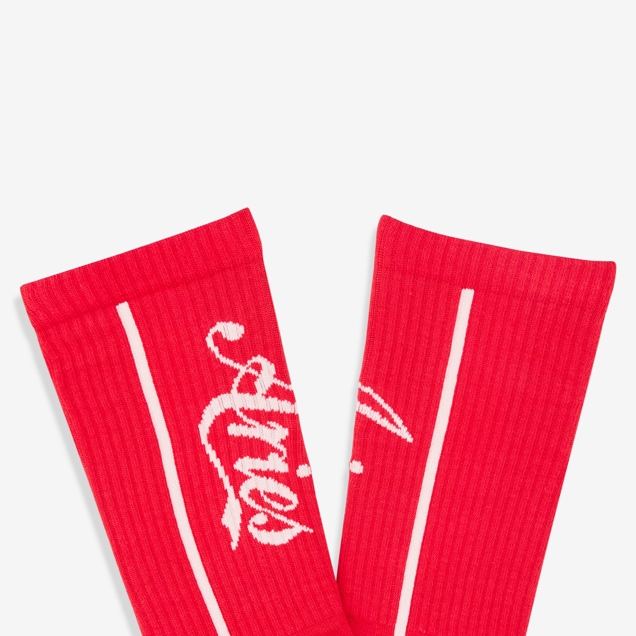 Red Cola Socks for Men & Women - Fun Novelty Socks for Casual Wear, Cosplay, and Gift Giving