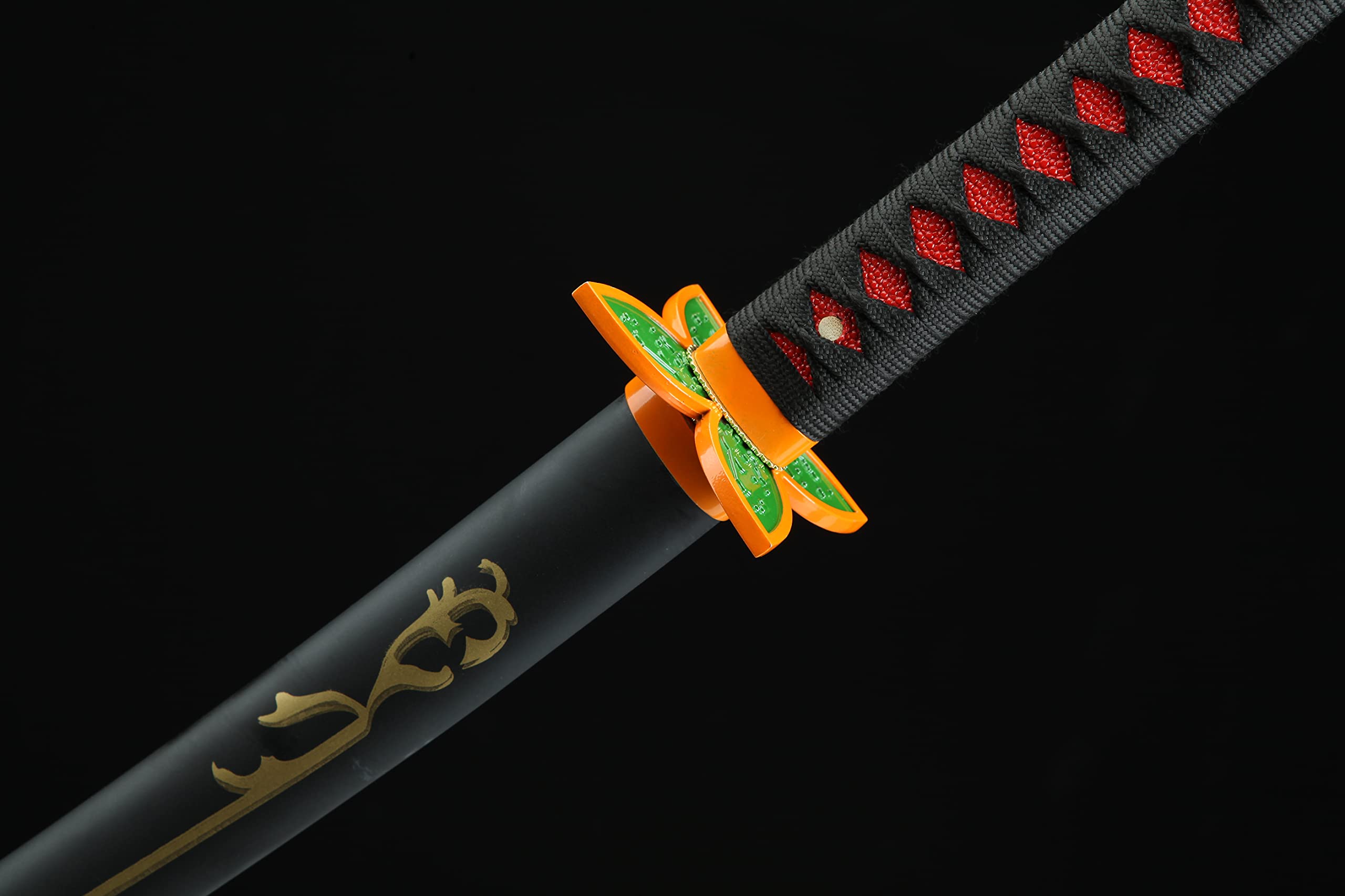 Demon Slayer Sword - Kimetsu no Yaiba Japanese Anime Cosplay Replica (Kamado Tanjirou/Kochou Shinobu) - High Carbon Steel Blade for Collectors & Cosplay Events | Perfect for Anime Conventions, Halloween Costumes & Display
