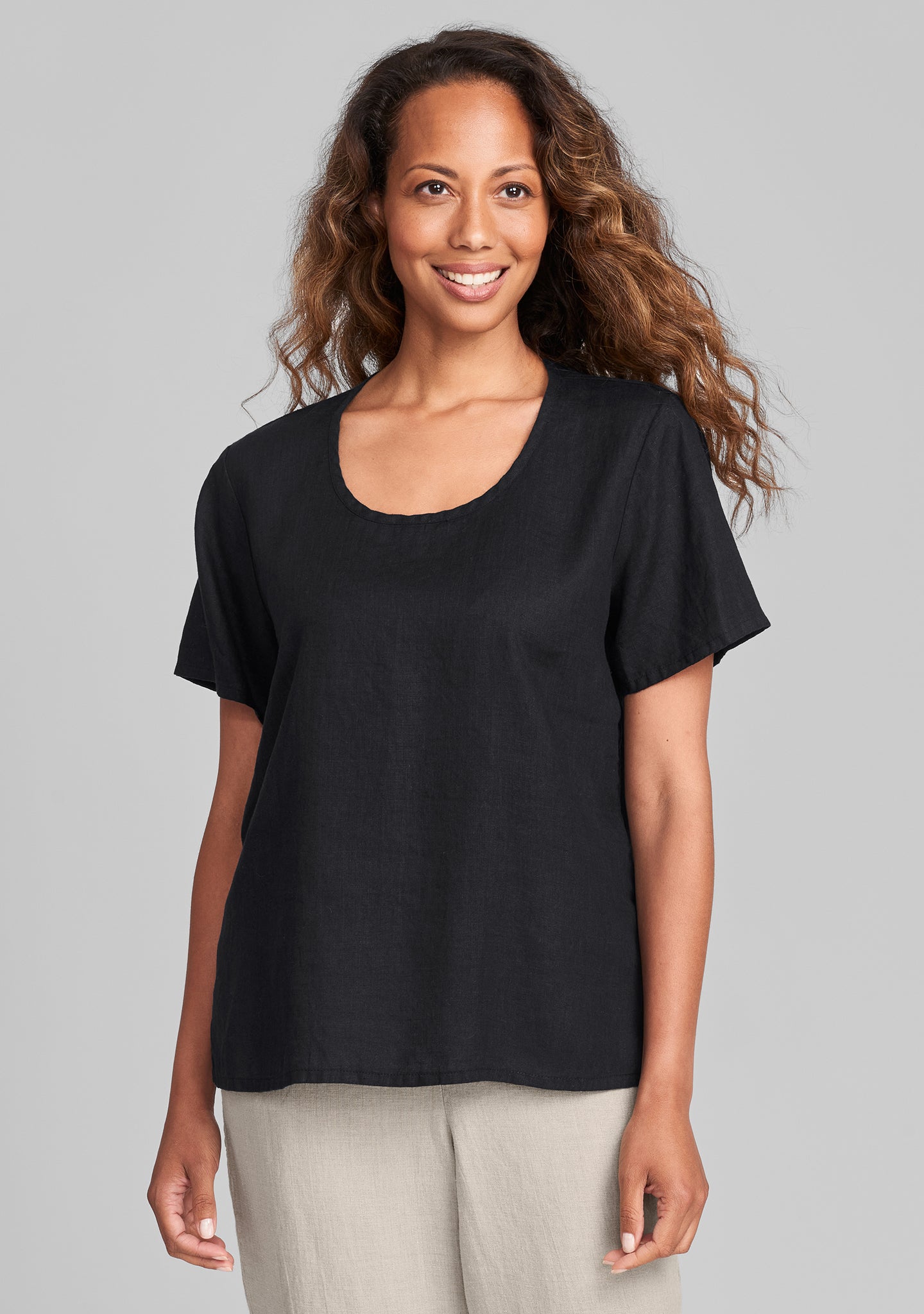Premium Linen T-Shirt for Men & Women - Soft, Breathable & Comfortable Essential Tee - Perfect for Casual Wear, Summer Outfits & Layering