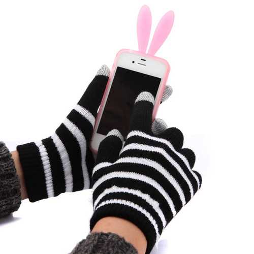 Touch Screen Gloves for iPad iPhone Tablet - Winter Hand Warmers for Outdoor Activities, Typing & Cold Weather Use