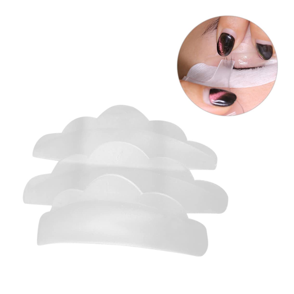 iPetboom 3 Pairs Professional Eyelash Extension Eye Pads - Soft Under Eye Patches for Lash Extensions & Makeup Application - Perfect for Salon, Spa & Home Use