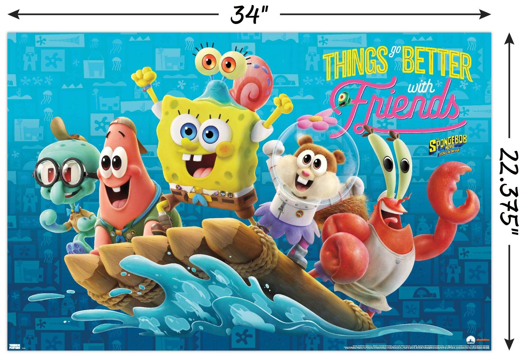The SpongeBob Movie: Sponge On The Run - Friends Wall Poster 22.375