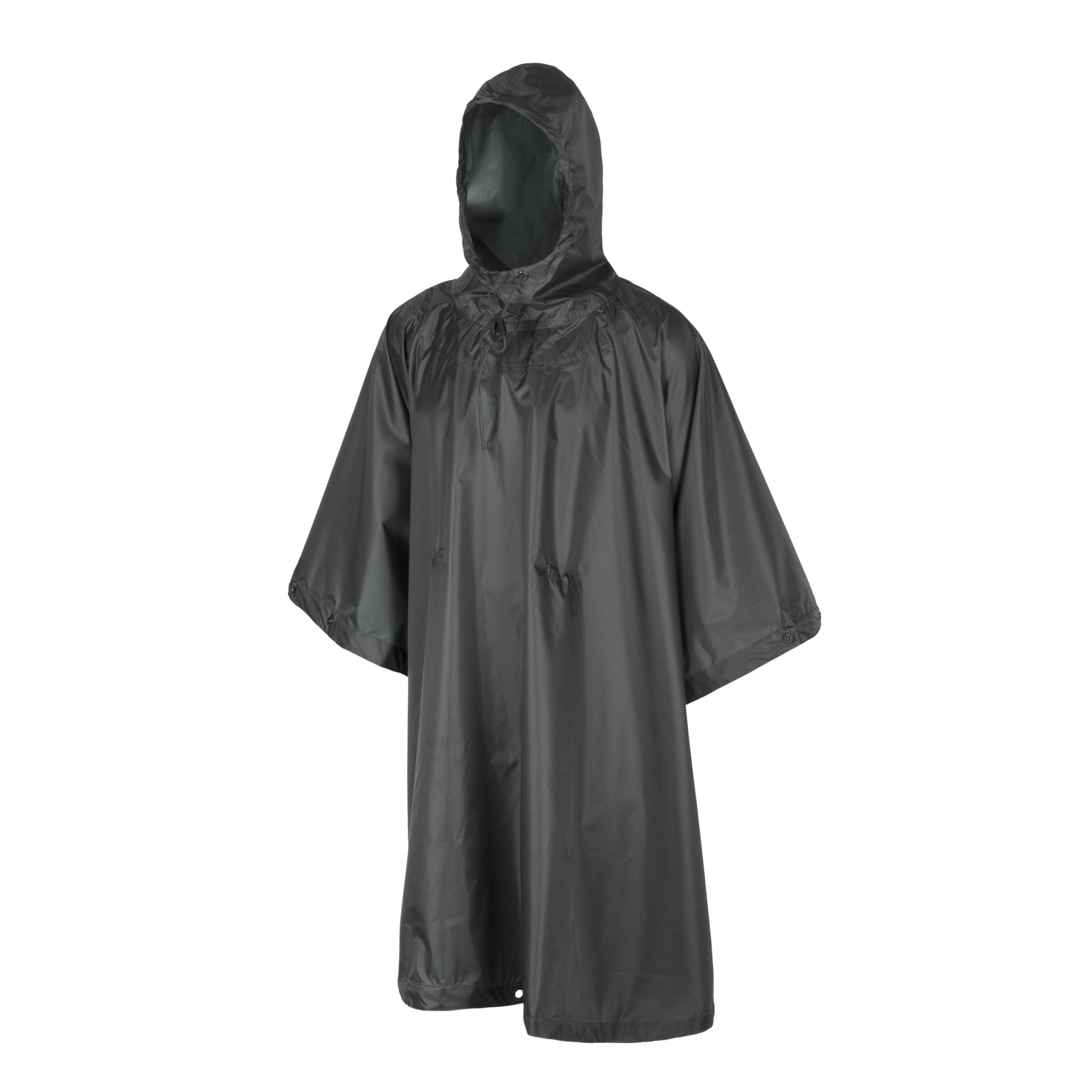 Helikon-Tex US Military Poncho - Waterproof Rain Poncho for Outdoor Camping, Hiking & Survival Gear in Shadow Grey (Surplus Line)