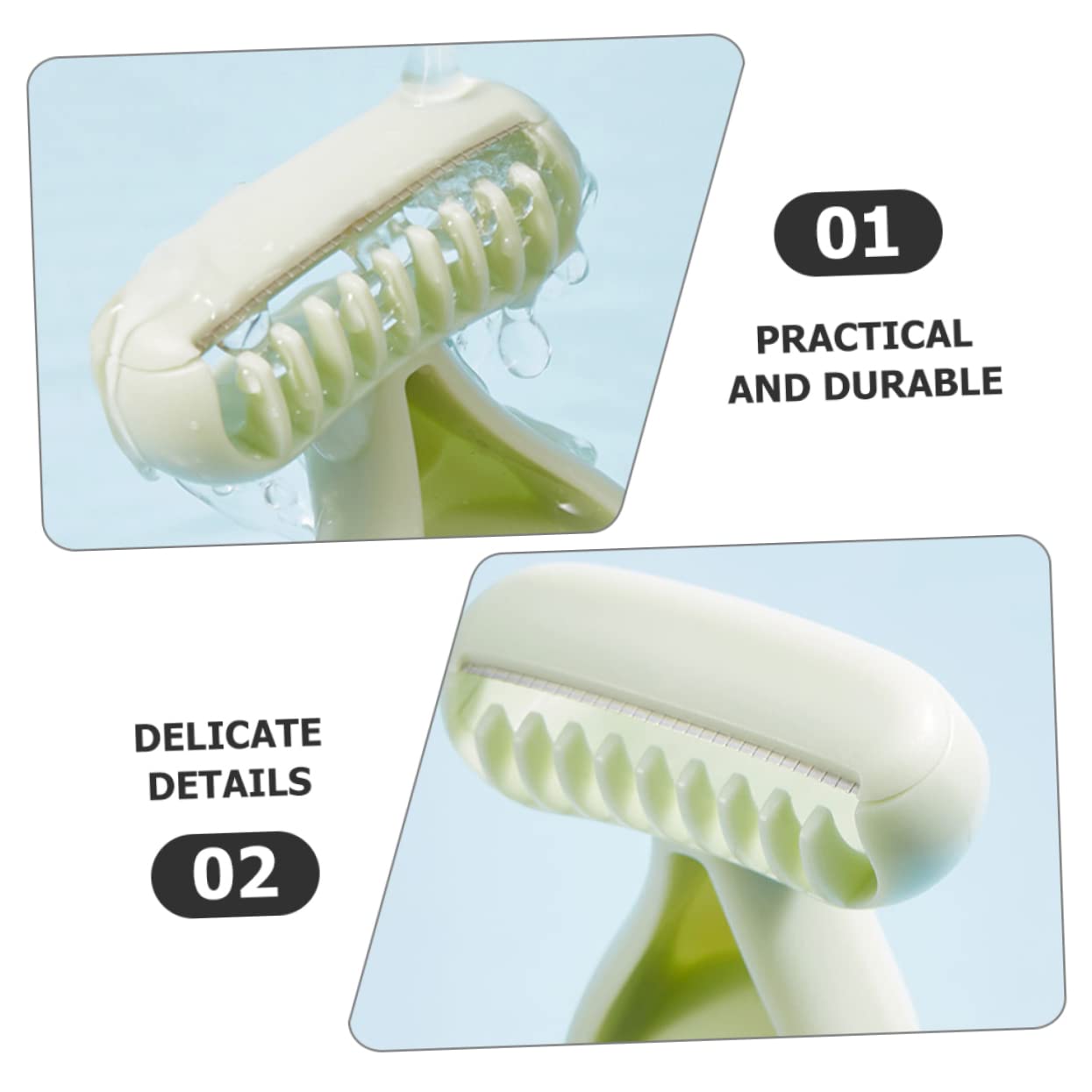 Best Hair Removal Device for Women - Painless Body Hair Trimmer & Leg Shaver, Skin-Safe Wet/Dry Use, ABS Plastic, Mint Green - Perfect for Smooth Legs, Underarms & Bikini Line at Home or Travel