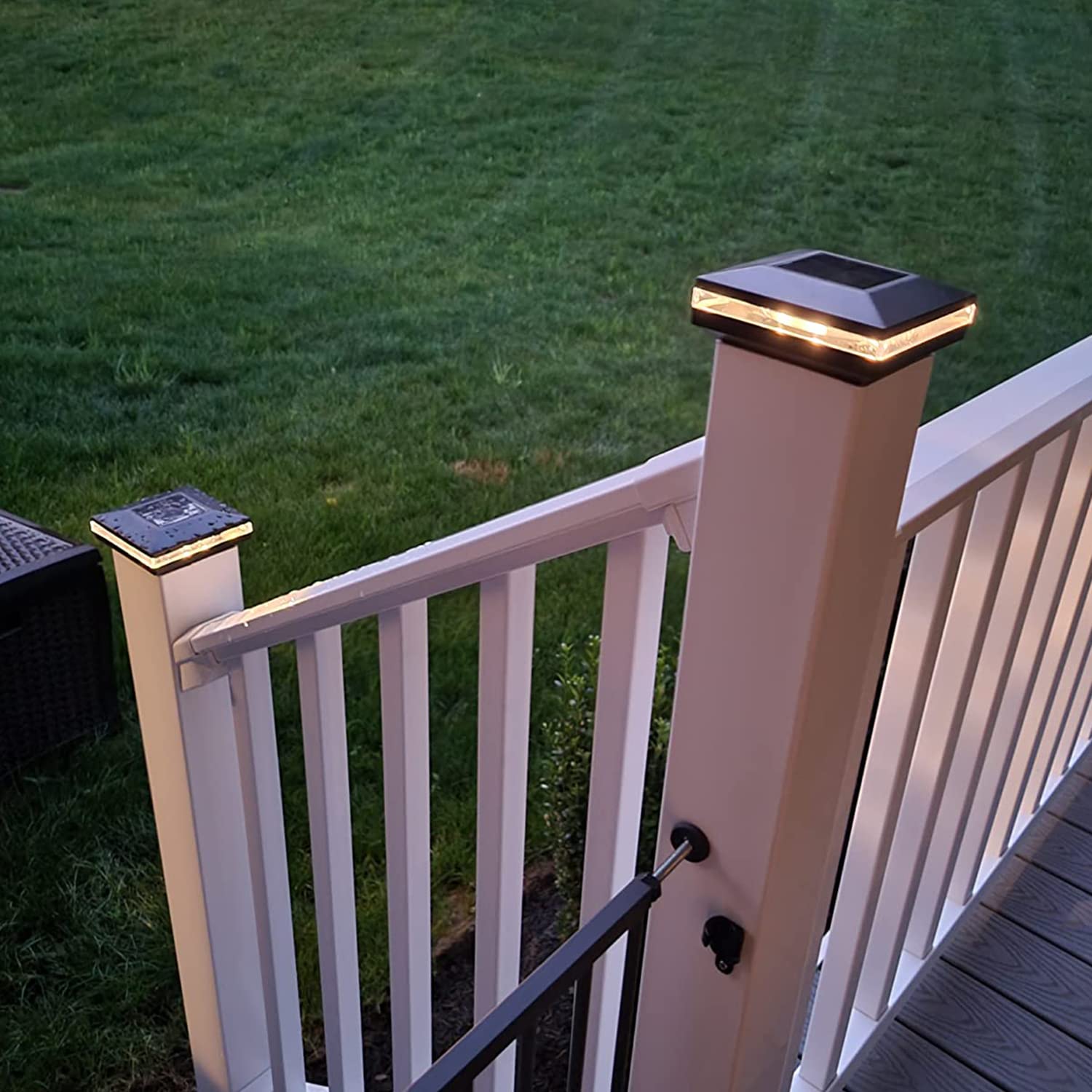 Viewsun 8 Pack Solar Post Cap Lights & 2 Pack 34