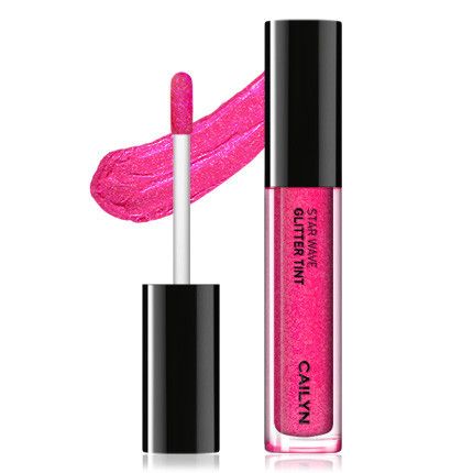 Cailyn Star Wave Glitter Tint Lip Gloss - Long Lasting Shimmer Lipstick with Vitamin E | Perfect for Parties, Date Nights & Everyday Wear