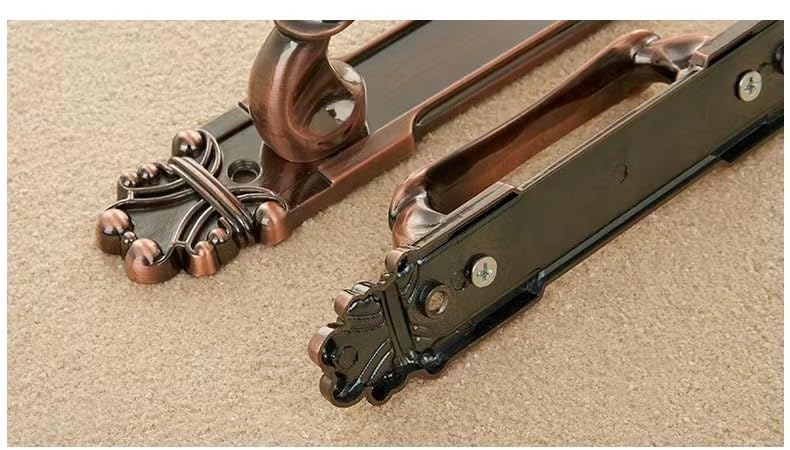 European Style Cabinet Drawer Handles - 2Pcs Metal Pulls for Sliding Doors, Cupboards & Furniture (Red) - Perfect for Kitchen Renovation, Wardrobe Upgrade & Home Decor Accessories