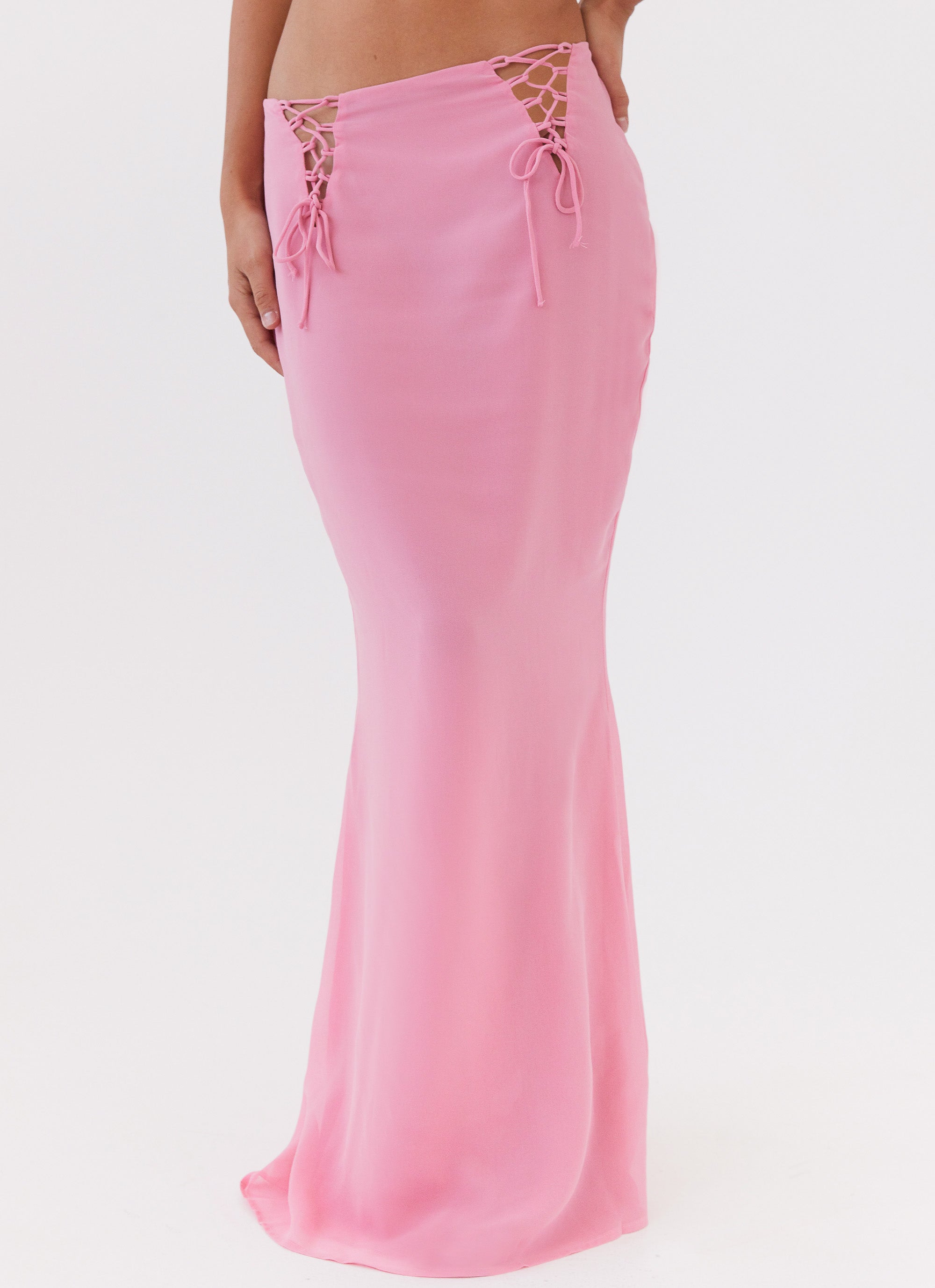 Chella Tie Up Skirt for Women - Flowy High Waist Wrap Mini Skirt in Pink | Perfect for Summer, Beach, Date Night & Casual Outfits