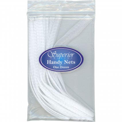 Premium White Handy Nets - 12 Pack for Fishing, Sports & Outdoor Activities | Durable & Portable for Beach, Camping & More