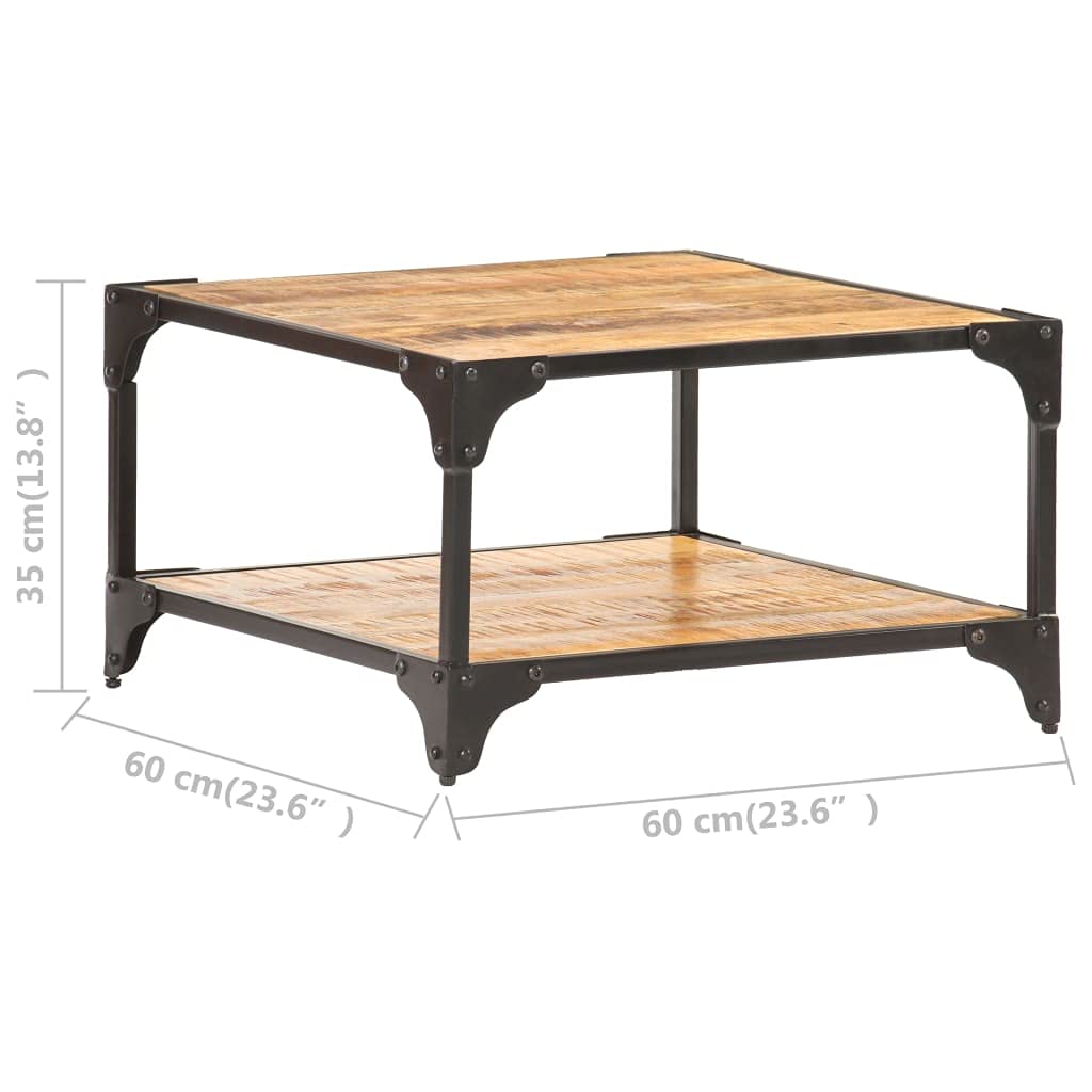 Solid Mango Wood Coffee Table 23.6