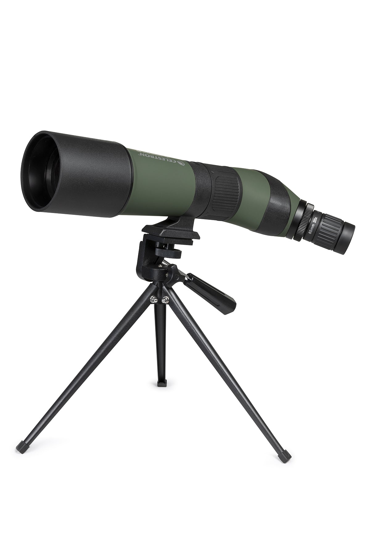 LandScout 20-60x65mm Angled Zoom Spotting Scope with Tripod & Phone Adapter - Perfect for Bird Watching, Hunting, Target Shooting & Outdoor Adventures