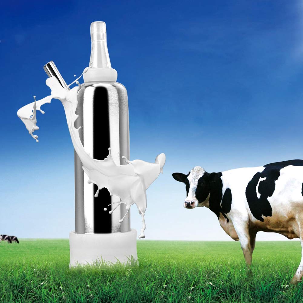 EBTOOLS Electric Milking Machine Accessories - Stainless Steel Cup Shell & Inflation Liner with Milk Pulse Controller (20×5.5×5.5cm) - Perfect for Dairy Farm, Goat Milking & Livestock Equipment Maintenance