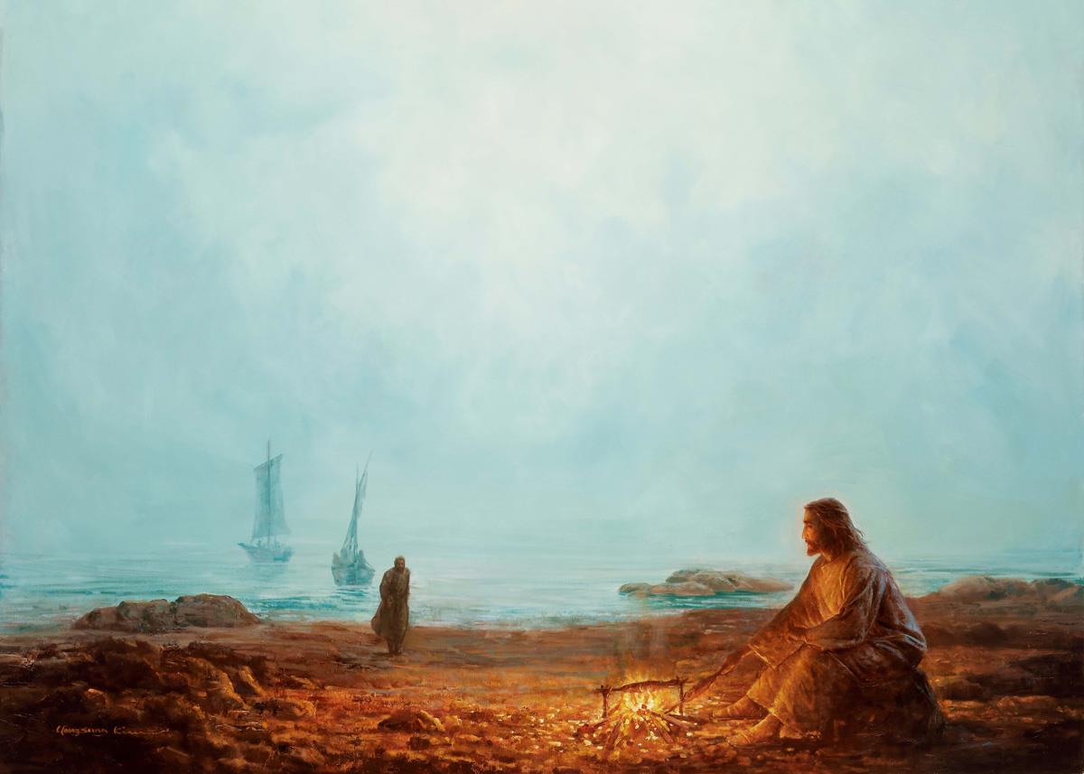 By The Shore By Yongsung Kim - Coastal Wall Art Print for Beach House Decor, Ocean Themed Living Room & Bedroom