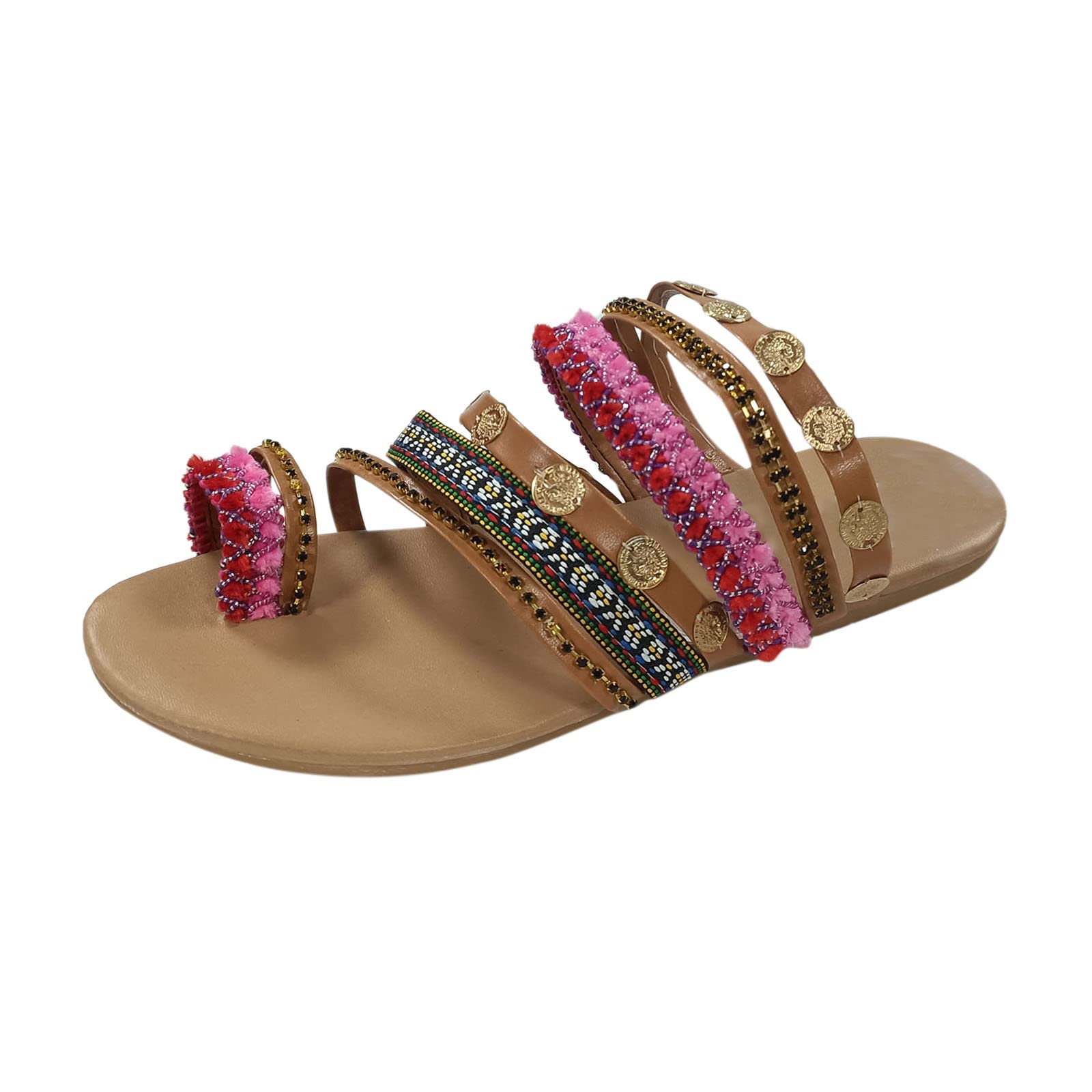 Non-Slip Women's Bath Slippers - Comfortable Wedge Heel Sandals with Anti-Slip Sole for Shower, Spa, Poolside & Home Use