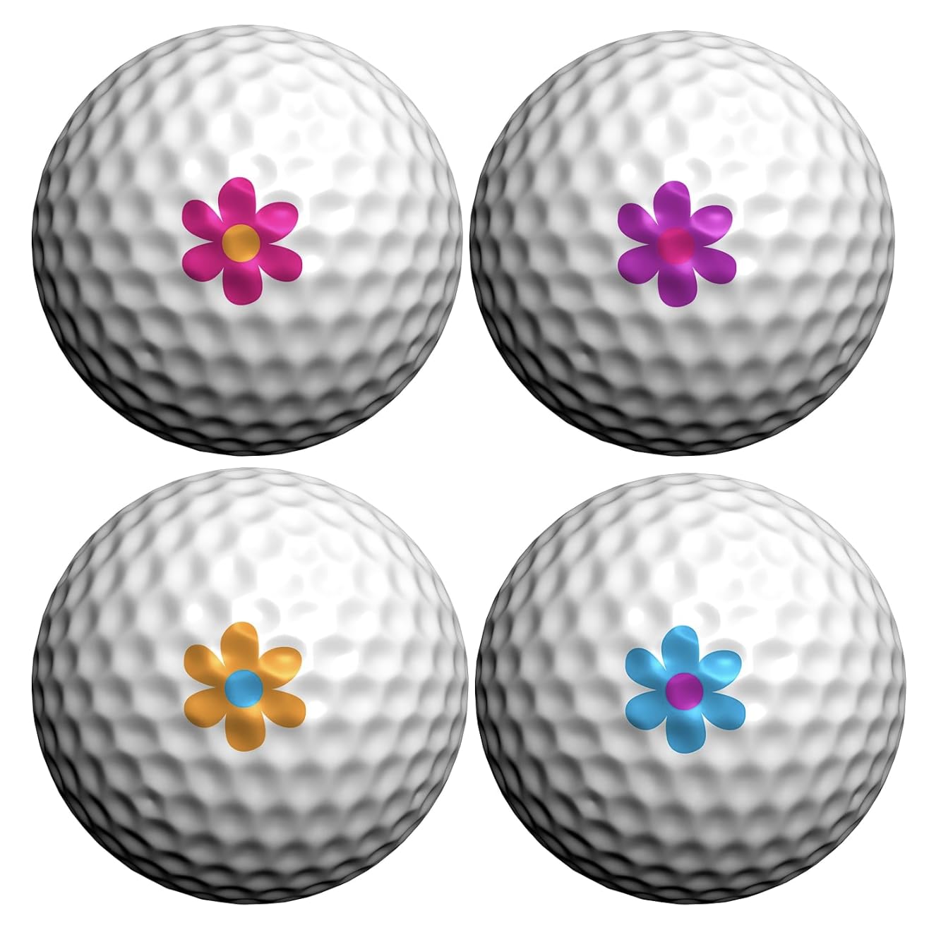 Golfdotz Tropical Collection - Golf Ball Markers & Customizers (18-32 Count) | Premium Golf Accessories for Personalization | Perfect for Golf Tournaments & Gifts