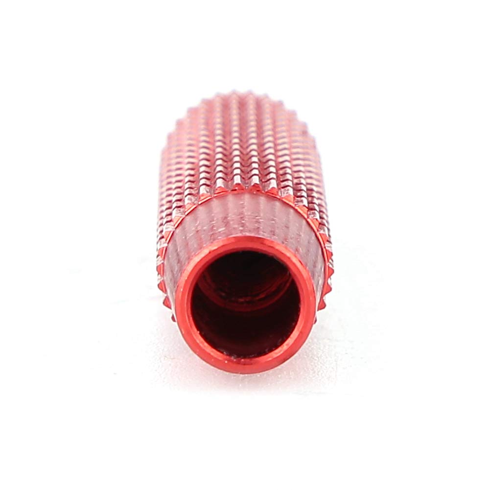 4pcs Aluminum Alloy Car Door Lock Knob Covers - Universal Fit for Mercedes Benz A/B/E/CLA/GLA/GLC/GLK Class - Red Interior Accessory for Enhanced Car Security & Style
