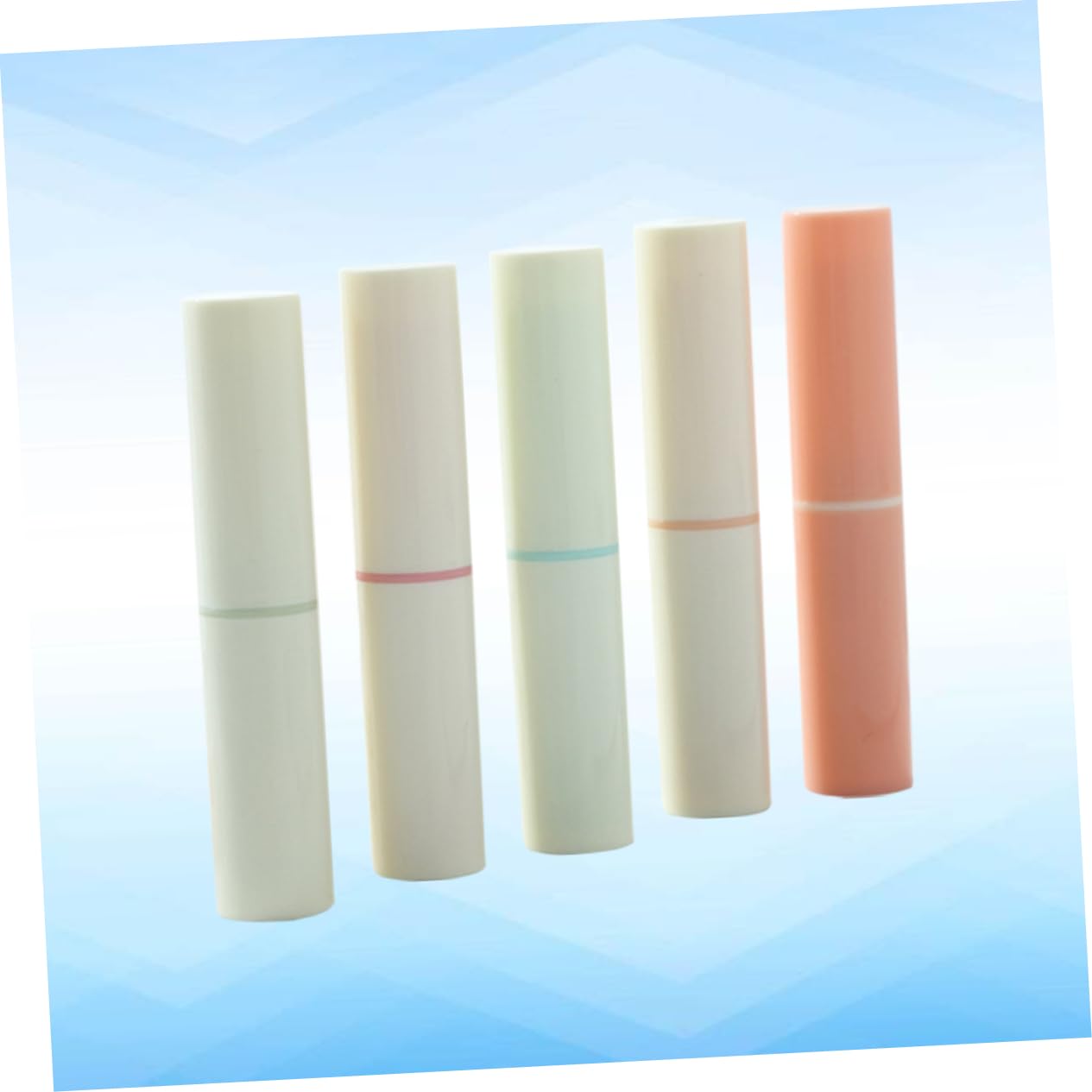 Healeved 5pcs Empty Lip Balm Tubes - Refillable Lipstick Containers for DIY Cosmetics & Travel Essentials | Perfect for Homemade Lip Balms, Salves & Makeup Storage