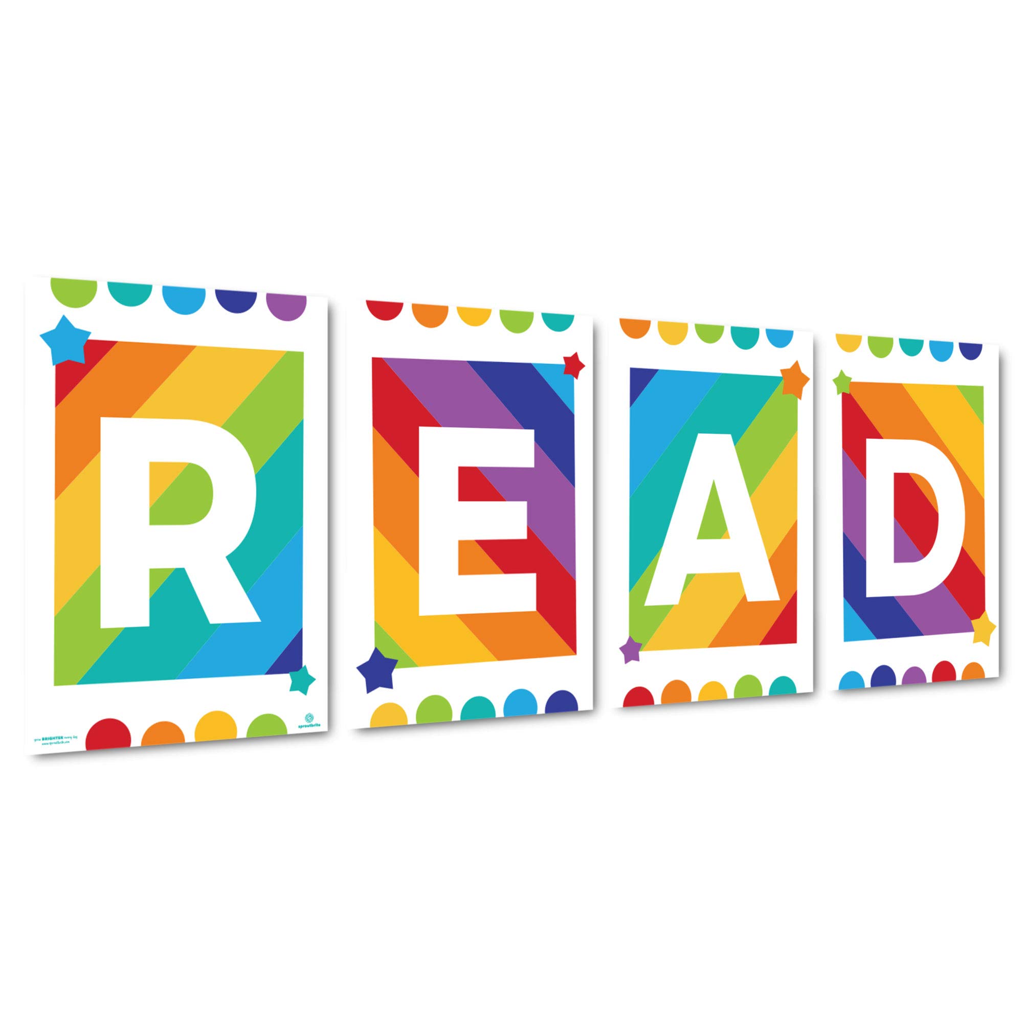 Vibrant Reading Posters for Classroom Decor - Inspirational Bulletin Board & Wall Art for Preschool, Elementary & Middle School Teachers | Perfect for Libraries, Reading Corners & Learning Spaces