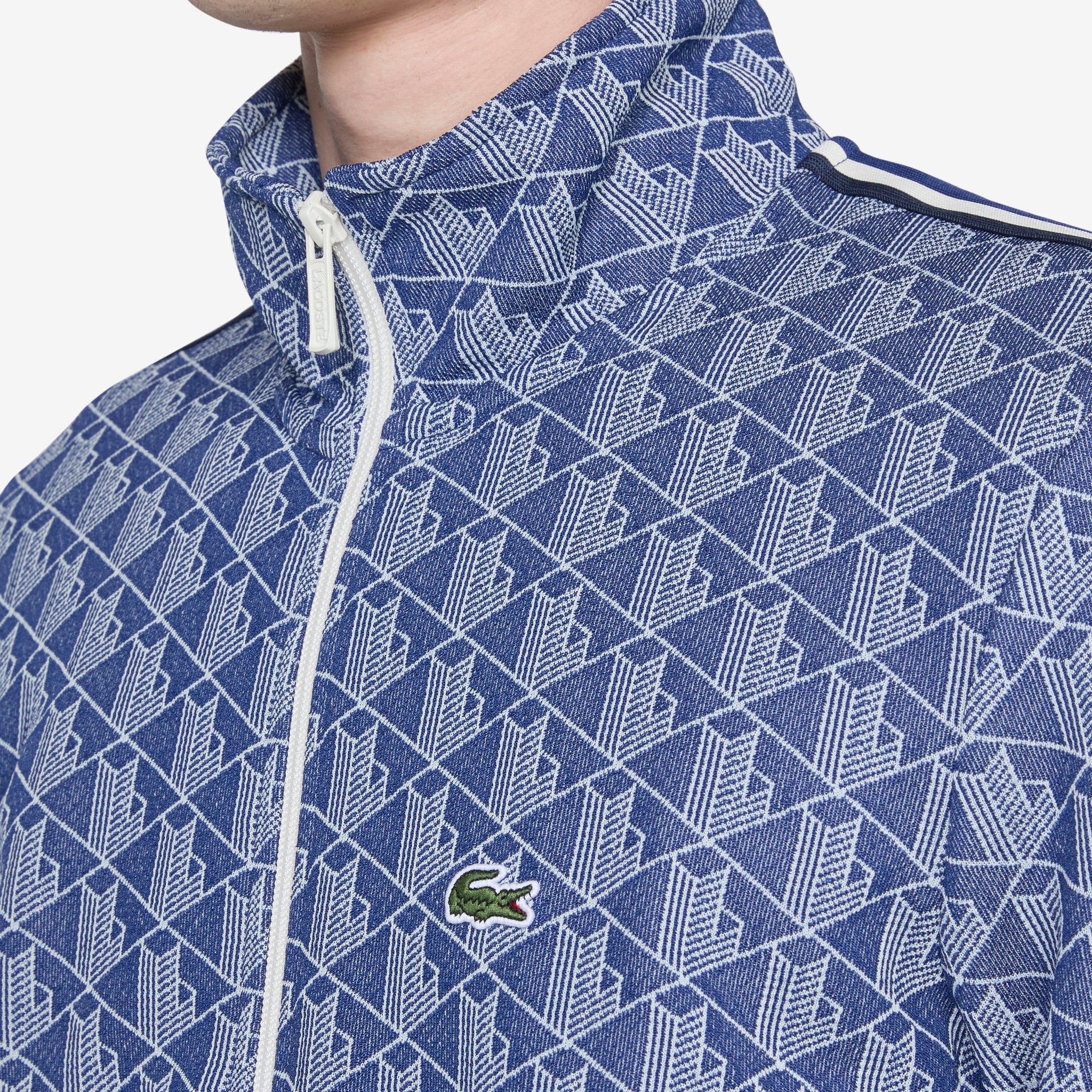 Monogram Track Jacket Methylene Blue | Stylish Lightweight Running Jacket for Men & Women | Perfect for Gym, Jogging & Outdoor Sports