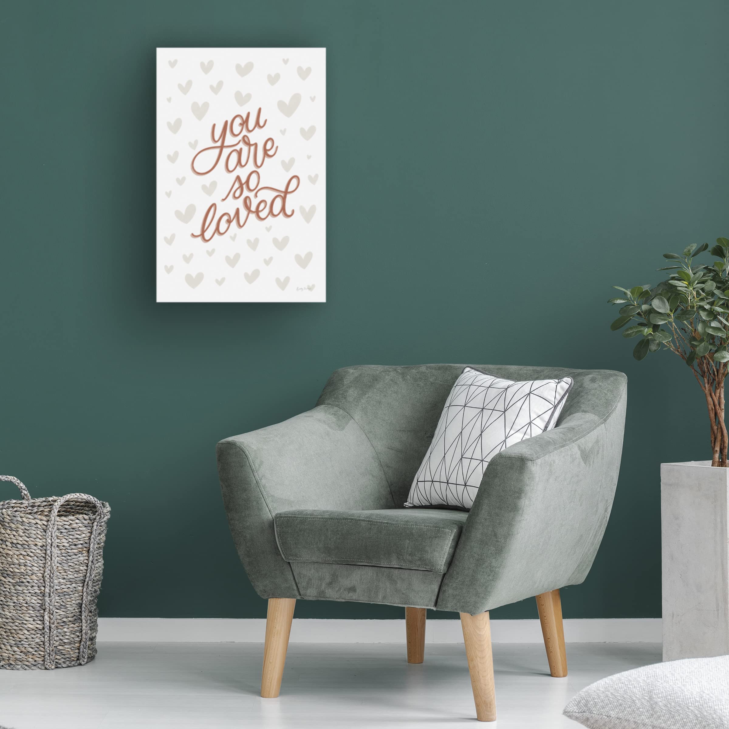 Becky Thorns 'Boho Nursery IX' Canvas Wall Art Print - Modern Bohemian Nursery Decor for Baby Room & Kids Bedroom