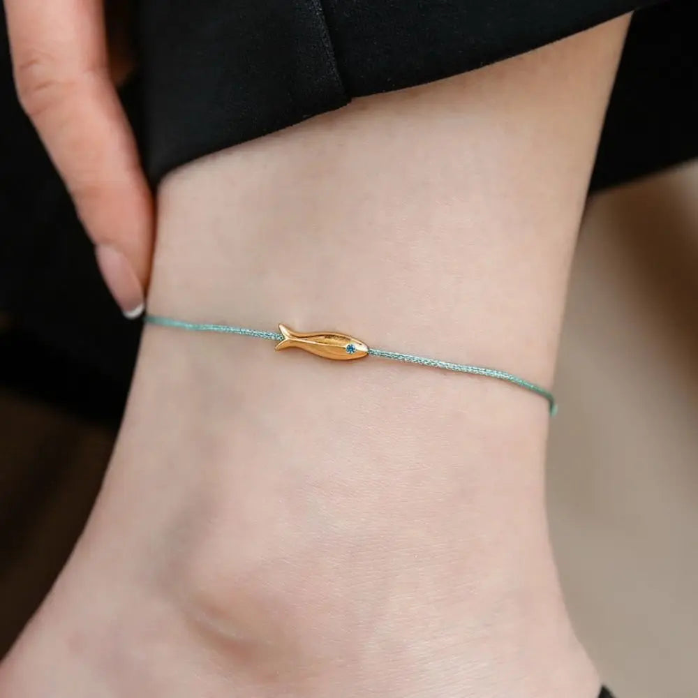 Stylish Cute Fish Anklet for Women - Trendy Summer Beach Jewelry - Perfect for Vacation, Party & Boho Fashion Accessories