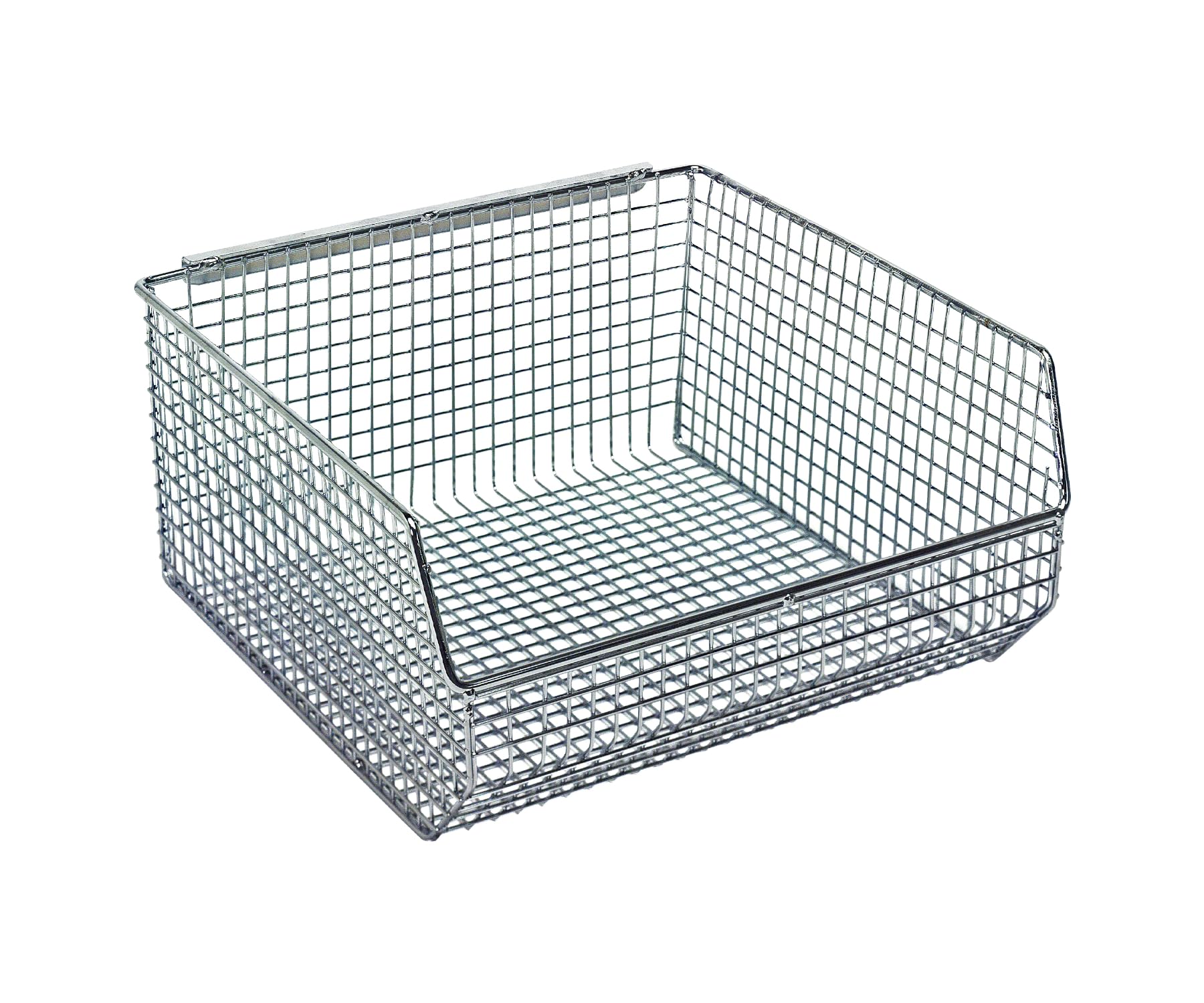 Ultra MESH BIN Chrome - Heavy Duty Storage Organizer for Home, Garage, Office - Perfect for Laundry, Toys, Tools & Closet Organization