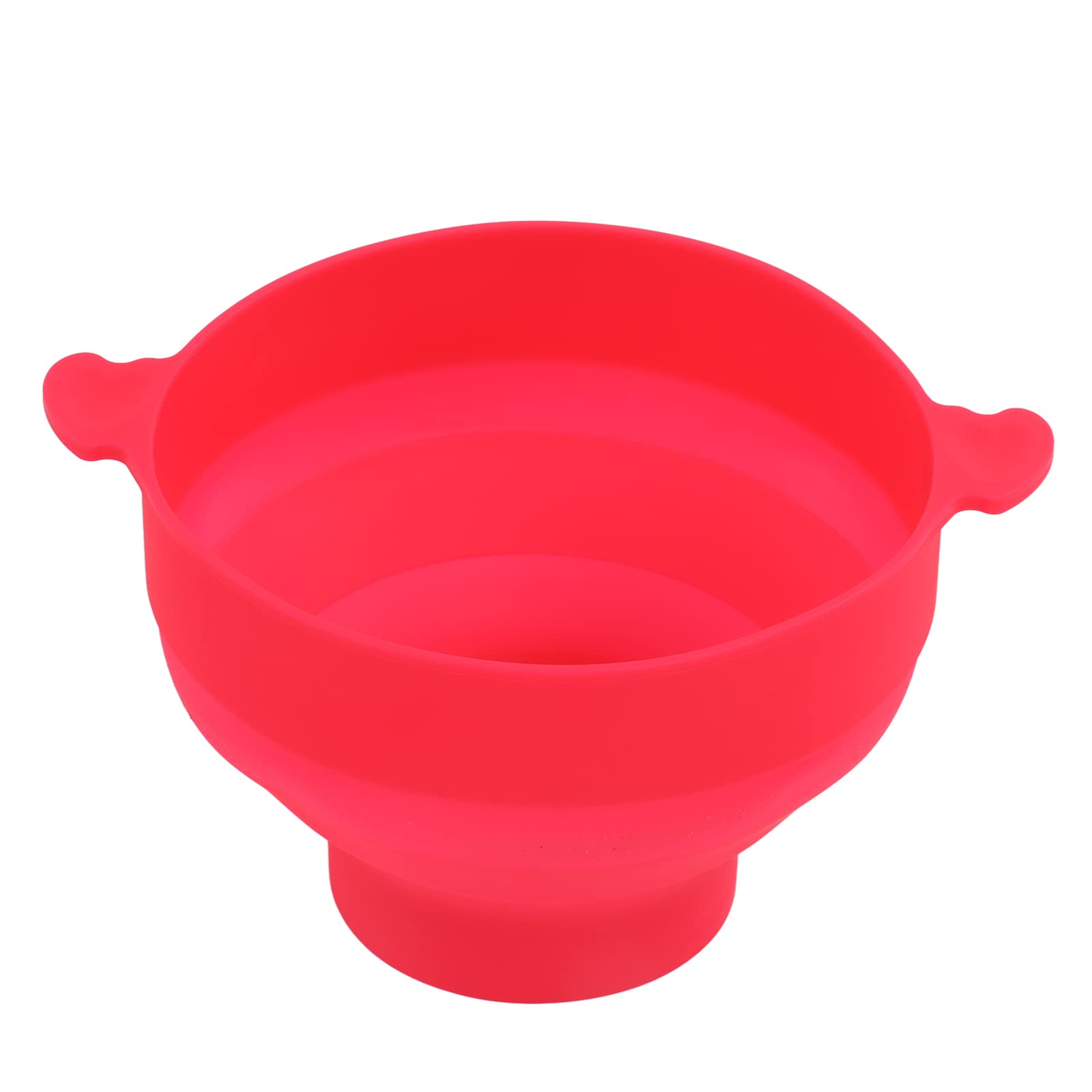 Microwave Safe Popcorn Bowl - BPA-Free, Eco-Friendly Silicone Popcorn Maker with Clear Lid - Heat Resistant Kitchen Essential for Movie Nights & Snack Time (Rose Red) - Perfect for Home, Office & Dorm Use