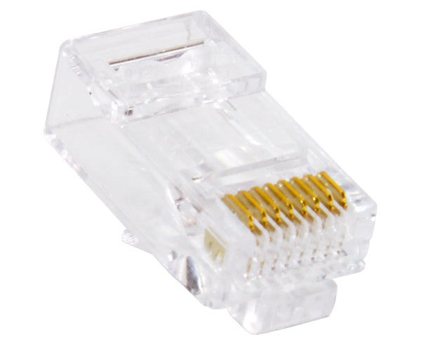 CAT6 Easy Feed RJ45 Connector for Ethernet Cables Under 6.5mm OD - Ideal for Network Installations, Home Office & Data Centers