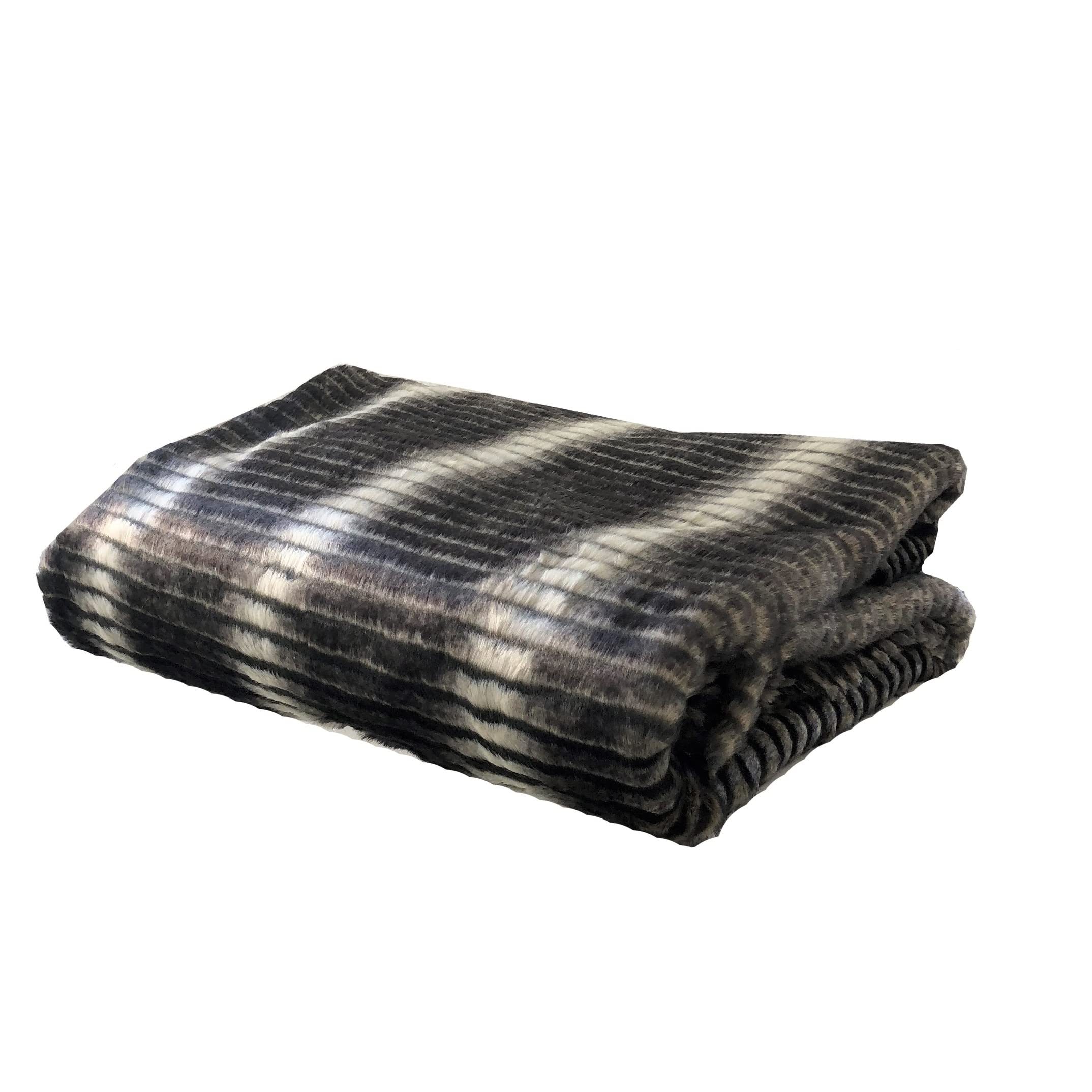Plutus Faux Fur Luxury Throw Blanket - 108