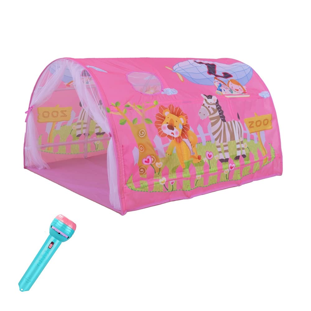 Upgraded Kids Bed Tent - Dream Canopy Play Tent for Boys & Girls (55