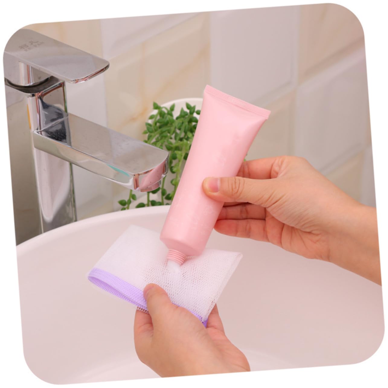 10PCS Exfoliating Mesh Soap Saver Pouches - Bubble Net for Handmade Soap (Random Colors) - Gentle Body & Facial Scrubber for Deep Cleansing - Perfect for Shower, Bath & Spa Exfoliation
