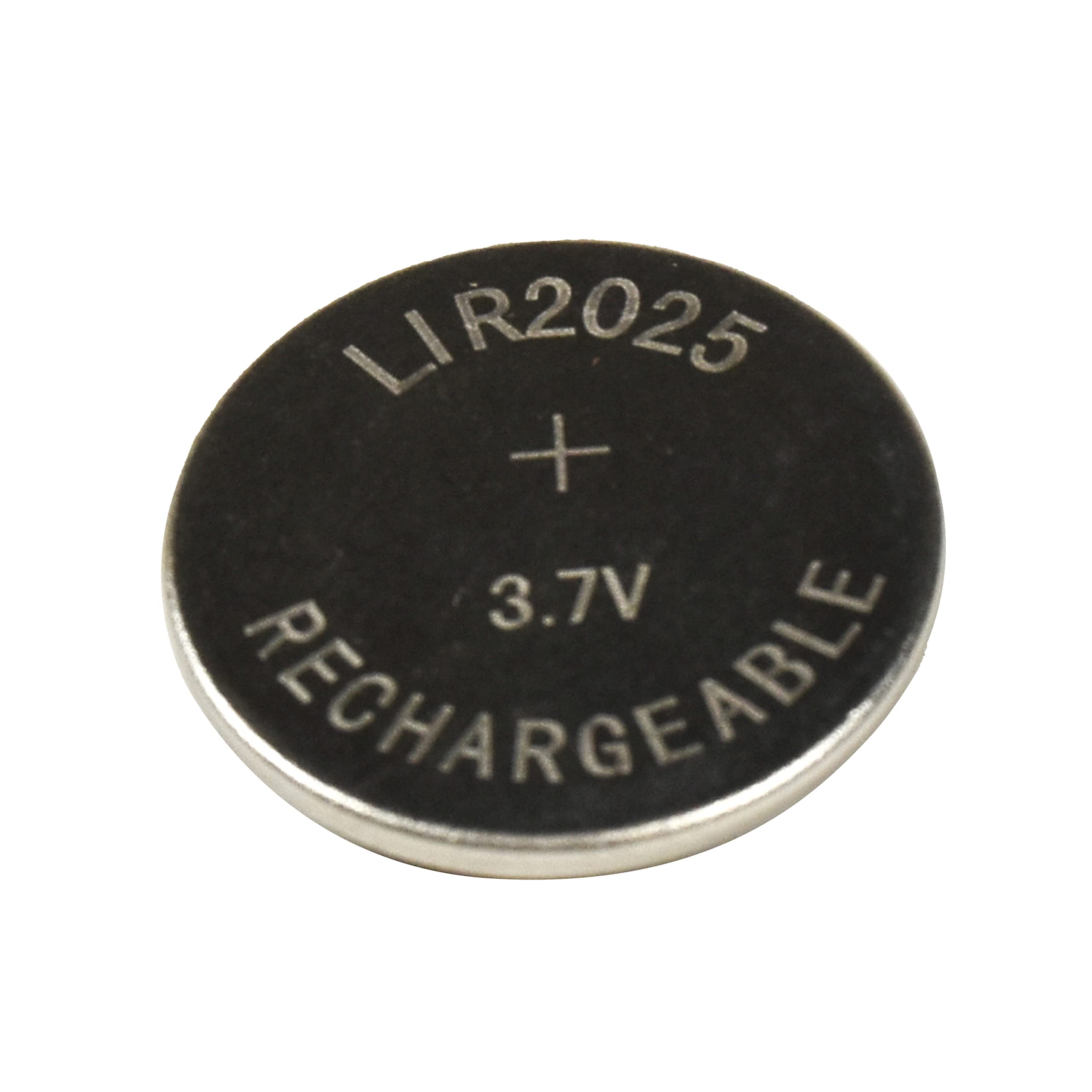 HQRP 2-Pack LIR2025 3.7V Lithium-Ion Rechargeable Coin Battery - Compatible with LIR2025H, LIR-2025, LIR2O25 - Perfect for Key Fobs, Watches, and Small Electronics