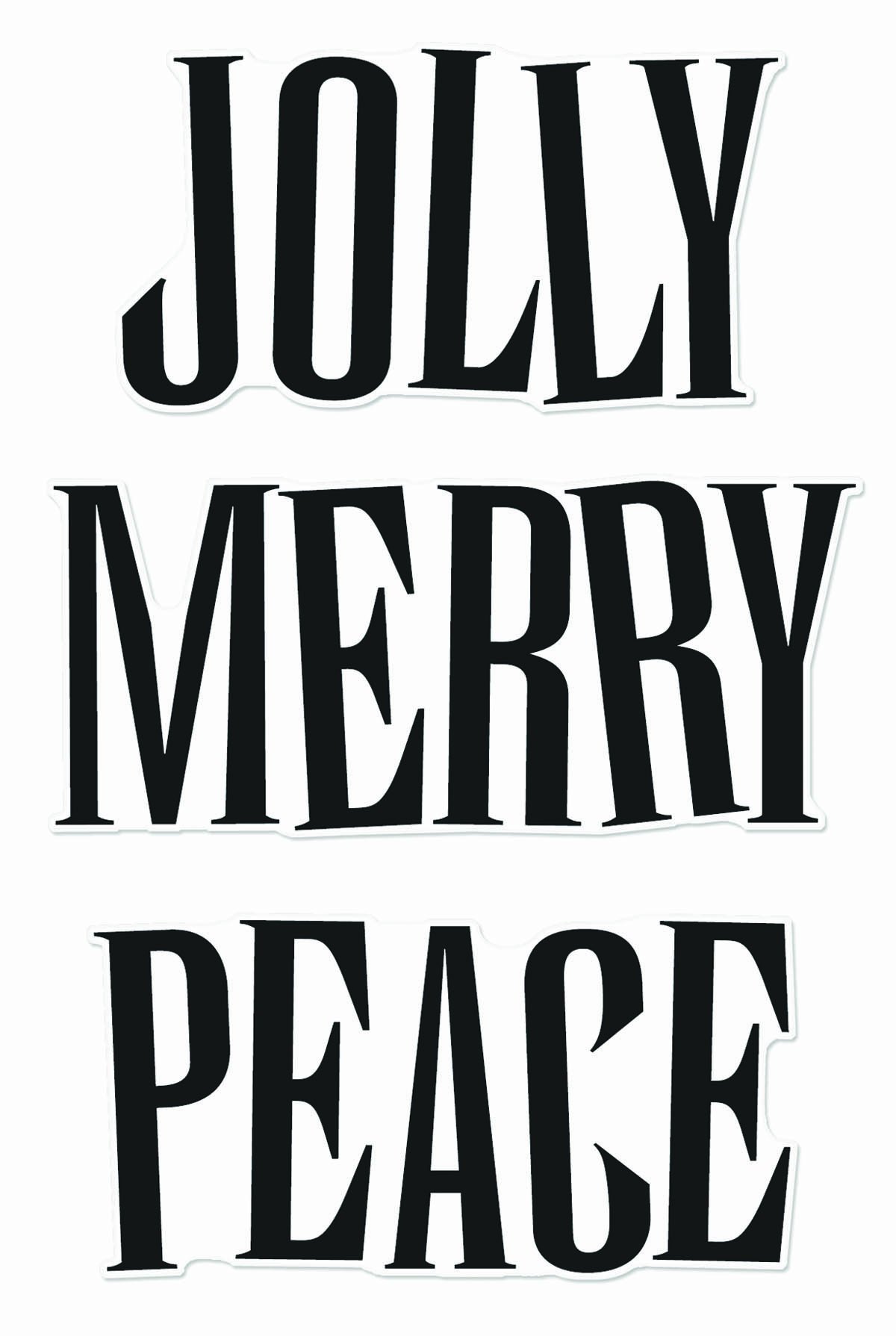 Hero Arts Jolly Clear Rubber Stamp Set for Card Making, Scrapbooking & DIY Crafts – Perfect for Holiday Greetings, Invitations & Handmade Gifts