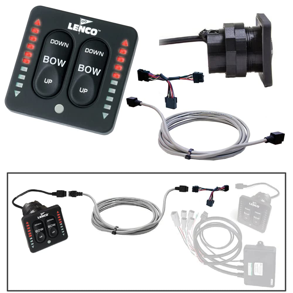 Lenco Flybridge Kit with LED Indicator Key Pad for Two-Piece Tactile Switch - 20ft Marine Boat Control System for Smooth Navigation and Lighting Control