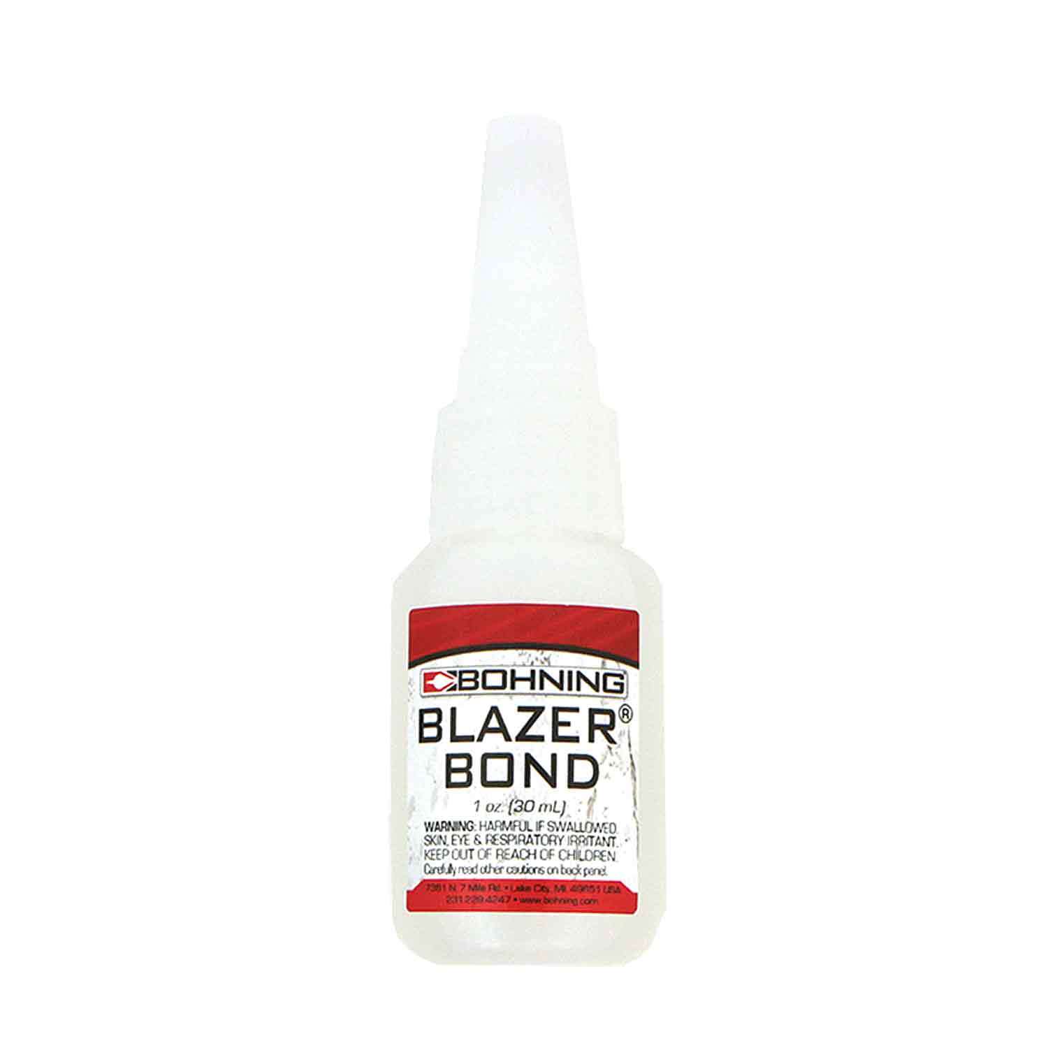 Bohning Blazer Bond Glue - 1 oz. High Strength Adhesive for Archery, Fletching, and DIY Repairs - Perfect for Arrow Building and Craft Projects