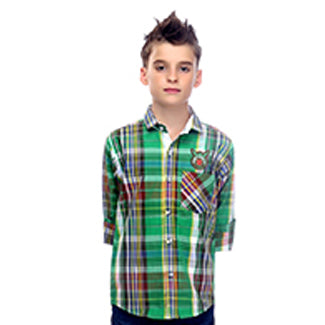 MashUp Green Checkered Shirt for Men - Stylish Casual Plaid Button Down Shirt | Perfect for Outdoor Adventures, Date Nights & Office Wear