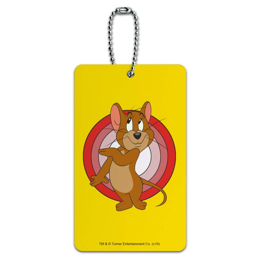 Tom and Jerry Cartoon Character Luggage Tag - Personalized Carry-On ID Tag for Suitcases, Backpacks, and Travel Bags - Perfect for Kids and Adults Travel Accessories