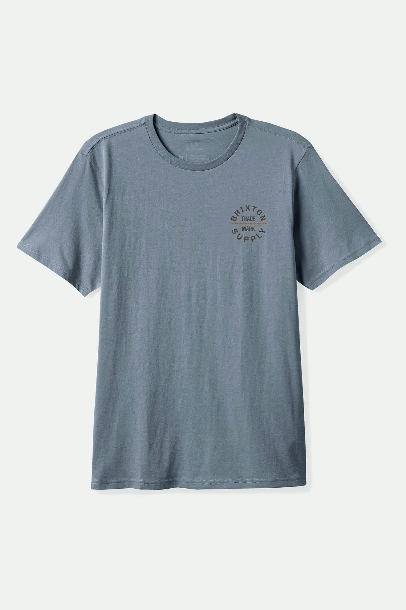 Oath V S/S Standard T-Shirt for Men - Comfortable Cotton Tee in Basalt, Dark Brown & Rust - Perfect for Casual Wear, Gym & Outdoor Activities