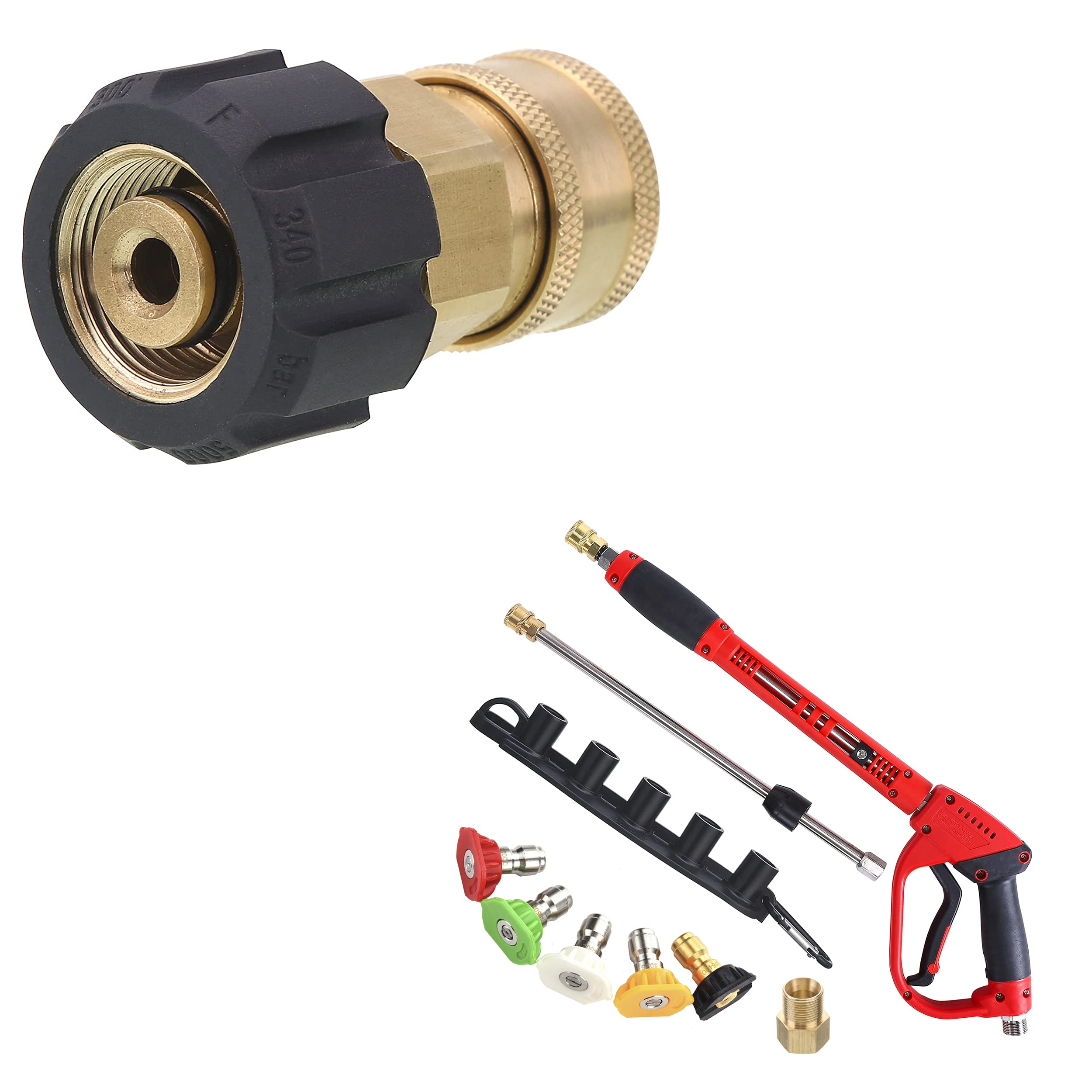 Premium Quick Connect Socket for High Pressure Washer Gun - Heavy Duty Tool for Car Washing, Home Cleaning & Outdoor Maintenance