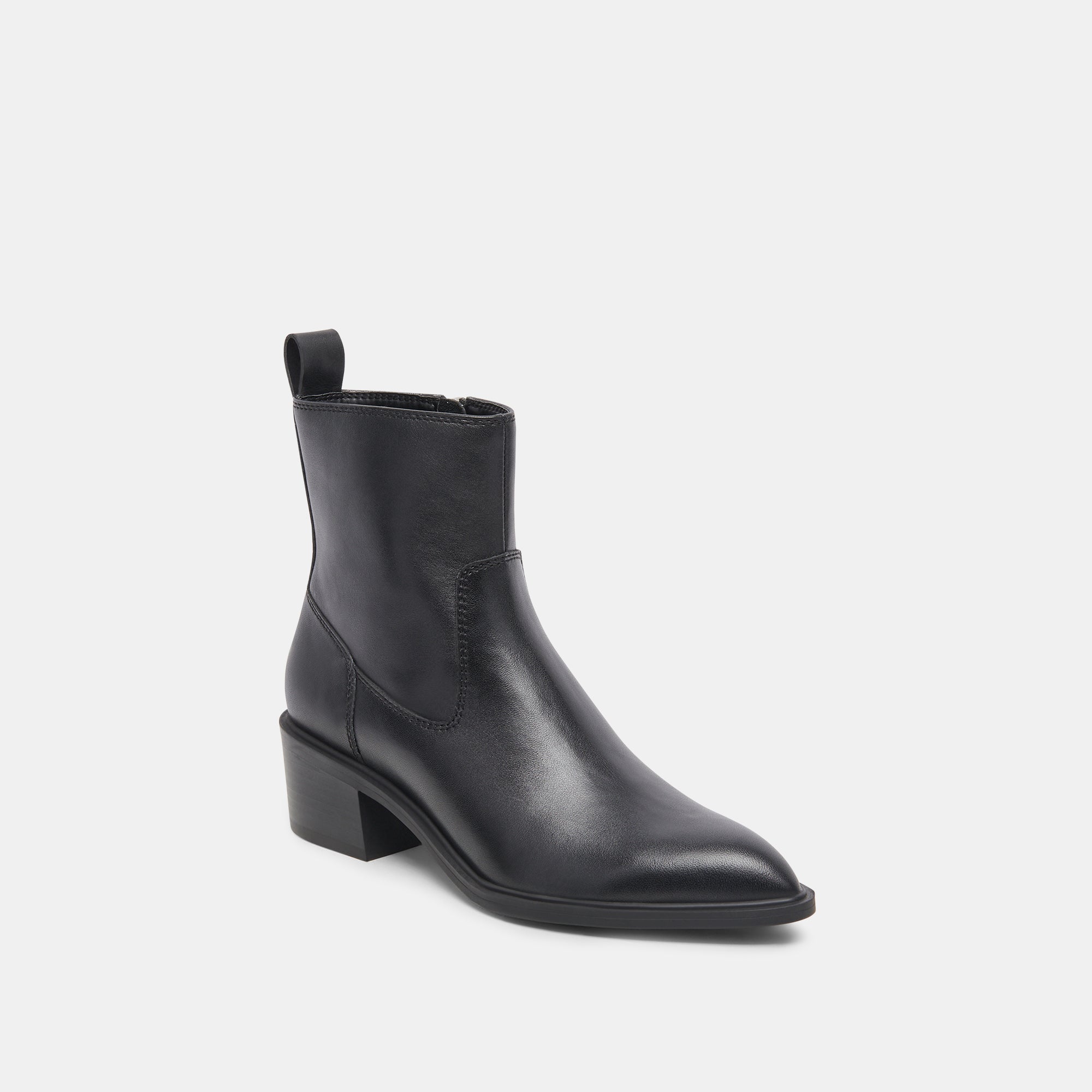 BILI H2O Black Leather Booties for Women - Waterproof & Stylish Ankle Boots for Outdoor, Hiking & Casual Wear