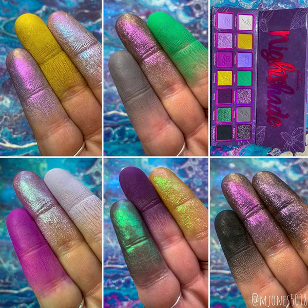 Best Nightshade Eyeshadow Palette - 12 Highly Pigmented Matte & Shimmer Shades for Day & Night Makeup Looks | Perfect for Parties, Weddings & Special Occasions