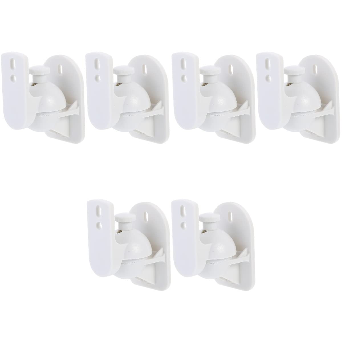 Homoyoyo 6-Pack Surround Sound Speaker Mounts - Heavy Duty Wall Mount Brackets & Clamps for Home Theater & Studio Audio Systems - Perfect for Dolby Atmos, Bookshelf & Ceiling Speakers