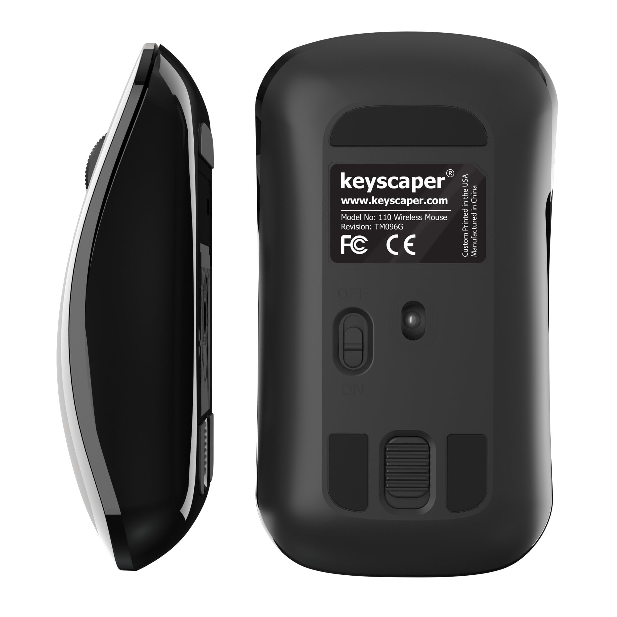 NFL Diagonal Stripe Wireless Mouse - Ergonomic Bluetooth Mouse for Laptop, Computer, Gaming - Perfect for Office Work, Home Use & NFL Fans