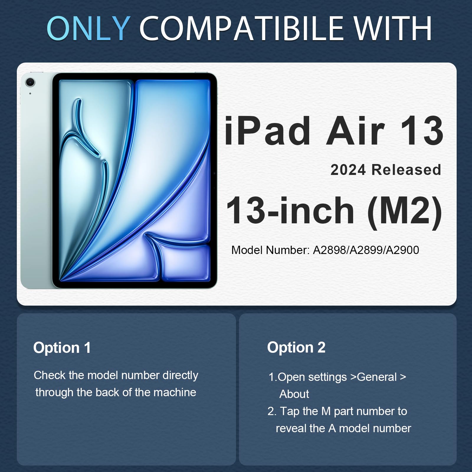 Premium Shockproof iPad Air 13 Inch Case (2024/2025 M3/M2 Models) - Military Grade Protection with Built-in Pencil Holder, Screen Protector & 360° Rotating Stand | Perfect for Work, Travel & Home Use | Black Protective Cover