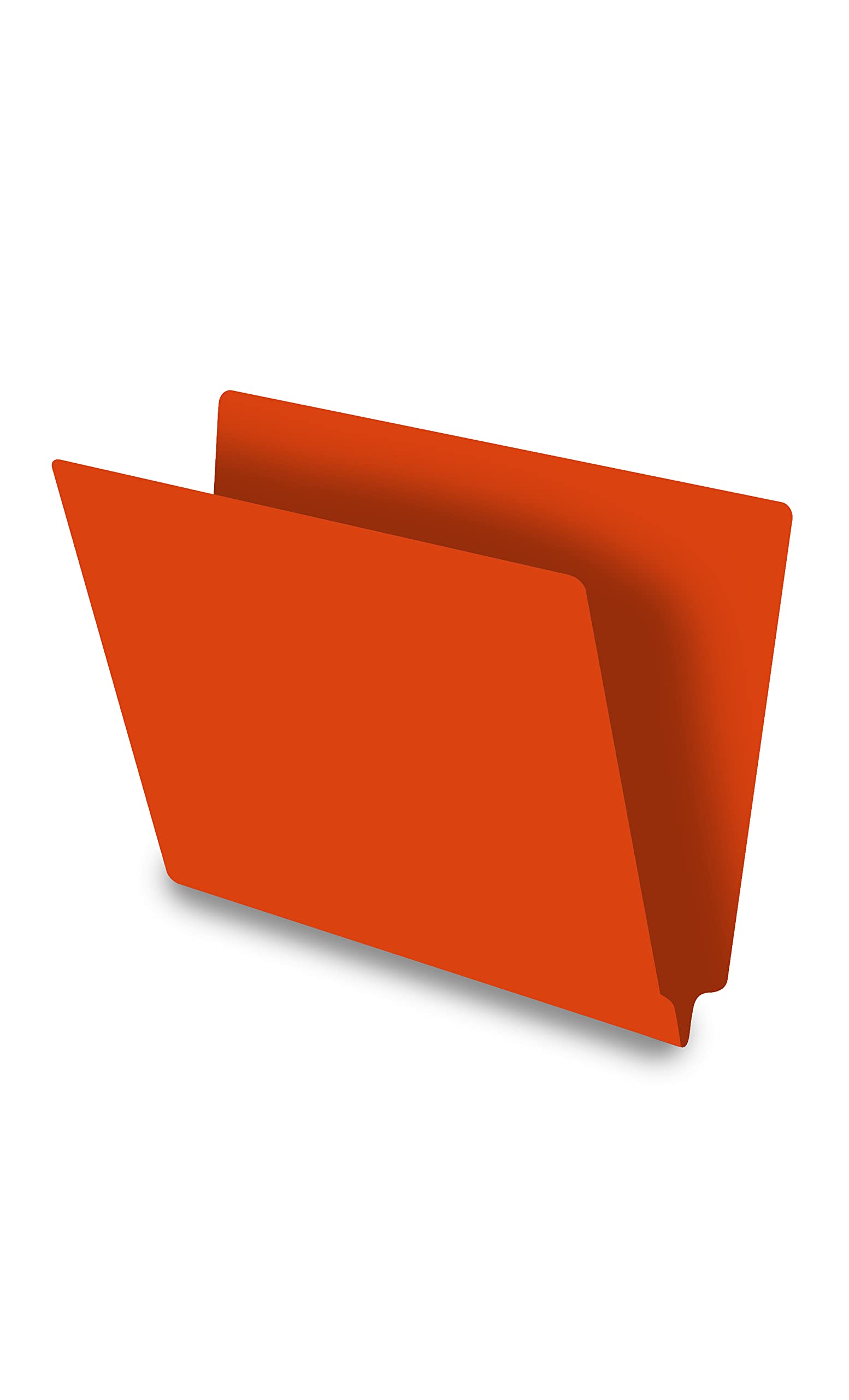 Premium Orange Legal Size File Folders - 14pt Reinforced End Tab Folders, Pack of 250 - Perfect for Medical Offices, Law Firms & Document Organization